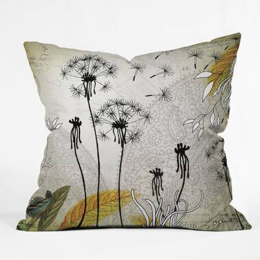 Dandelion throw cheap pillow